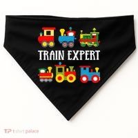 Trains Funny Boy Train Expert USA-Made Doggie Bandana thumb 0