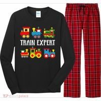 Trains Funny Boy Train Expert Long Sleeve Pajama Set thumb 0