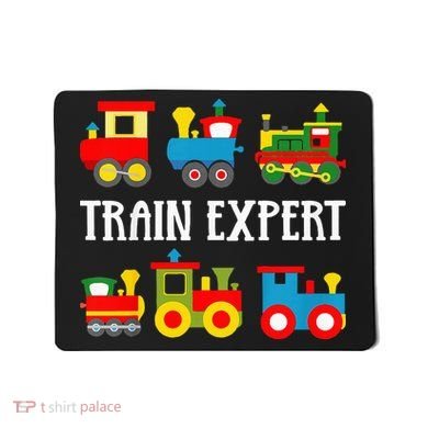 Trains Funny Boy Train Expert Mousepad