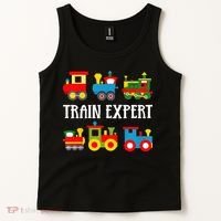 Trains Funny Boy Train Expert Tank Top thumb 2