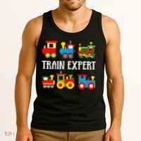 Trains Funny Boy Train Expert Tank Top thumb 3
