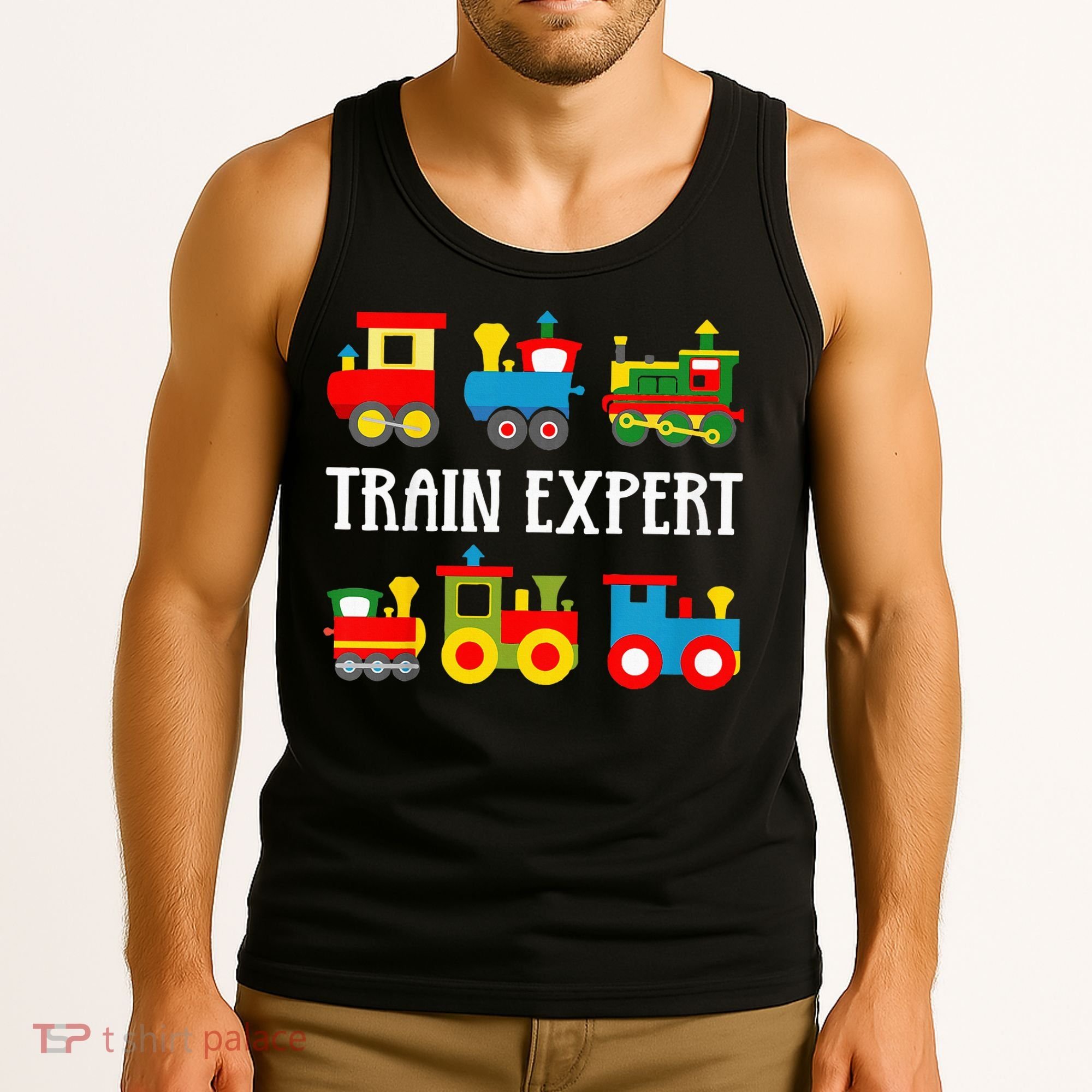 Trains Funny Boy Train Expert Tank Top