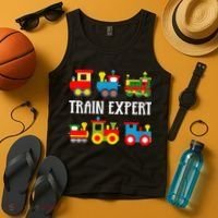 Trains Funny Boy Train Expert Tank Top thumb 4