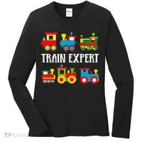 Trains Funny Boy Train Expert Women's Long Sleeve Shirt thumb 0