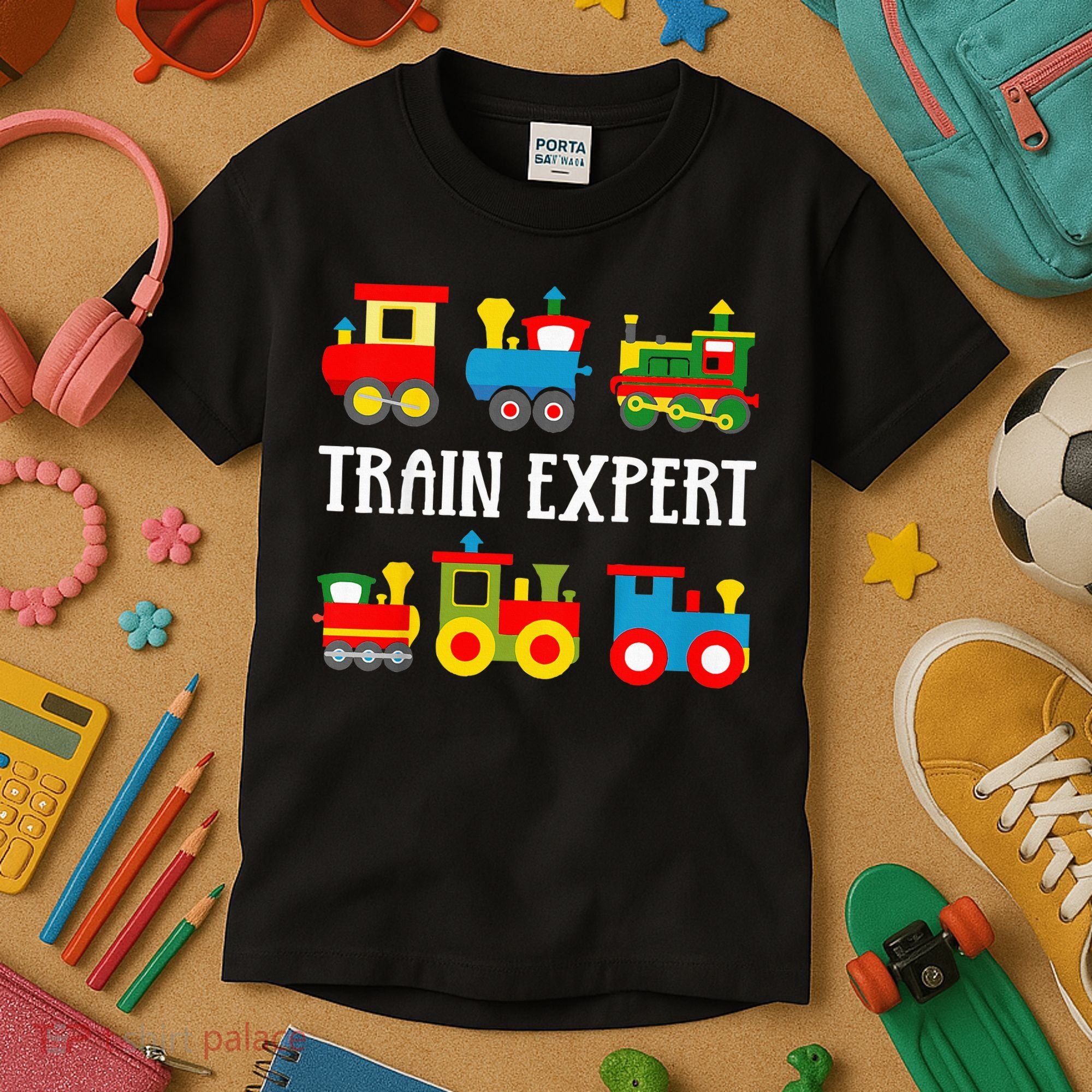 Trains Funny Boy Train Expert Kids T-Shirt