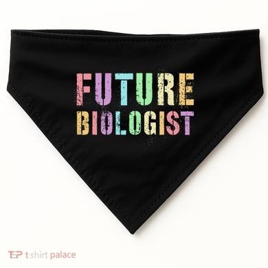 Tiny Future Biologist In Training Life Sciences Bio USA-Made Doggie Bandana