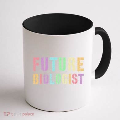 Tiny Future Biologist In Training Life Sciences Bio Coffee Mug back
