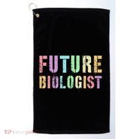 Tiny Future Biologist In Training Life Sciences Bio Golf Towel thumb 0