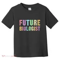 Tiny Future Biologist In Training Life Sciences Bio Toddler T-Shirt thumb 0