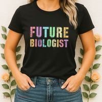 Tiny Future Biologist In Training Life Sciences Bio Women's T-Shirt thumb 2