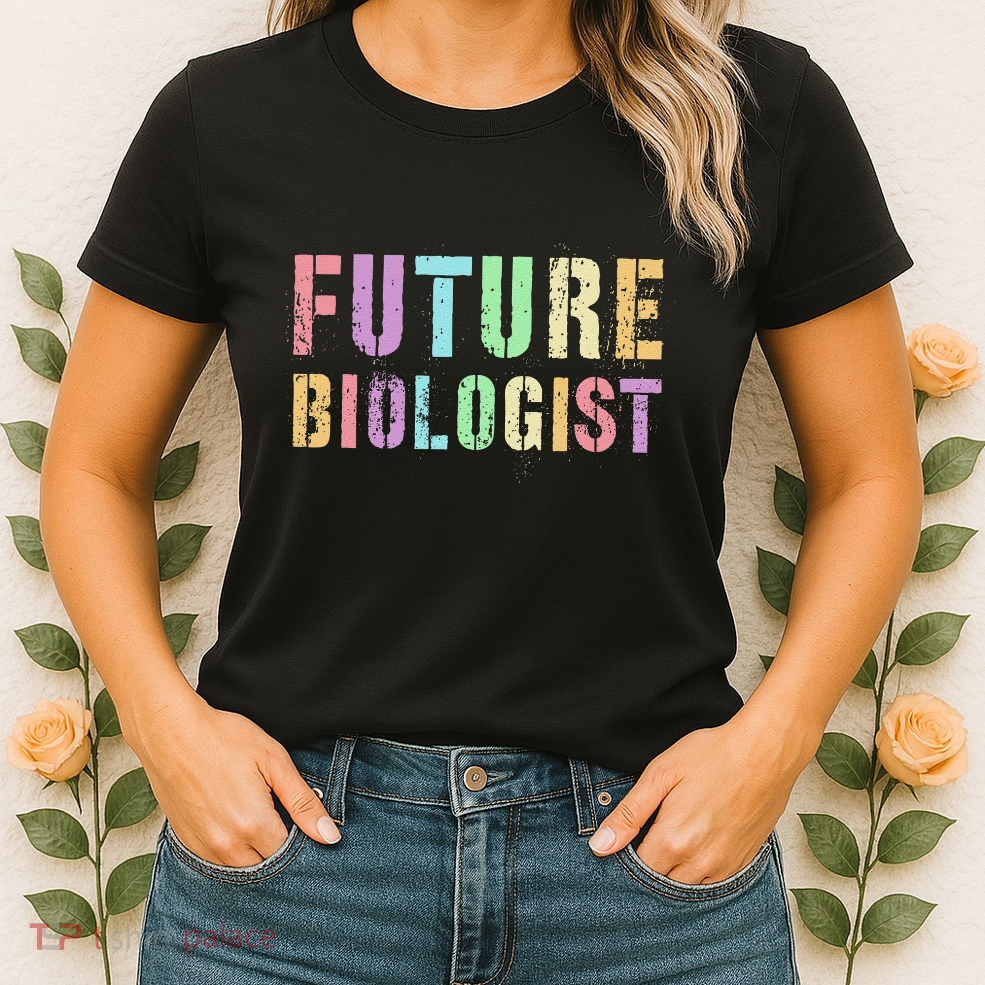 Tiny Future Biologist In Training Life Sciences Bio Women's T-Shirt
