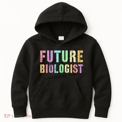 Tiny Future Biologist In Training Life Sciences Bio Kids Hoodie