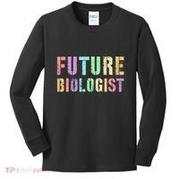 Tiny Future Biologist In Training Life Sciences Bio Kids Long Sleeve Shirt thumb 0