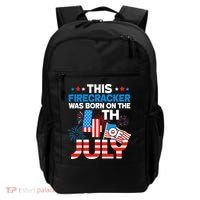 This Firecracker Born On 4th Of July Patriotic Birthday Backpack thumb 0