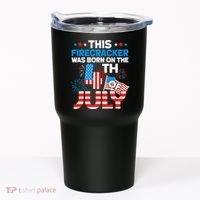 This Firecracker Born On 4th Of July Patriotic Birthday Tumbler thumb 0
