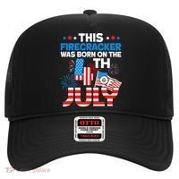 This Firecracker Born On 4th Of July Patriotic Birthday Hat thumb 0