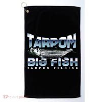 Tarpon Fishing Big Fish Golf Towel thumb 0