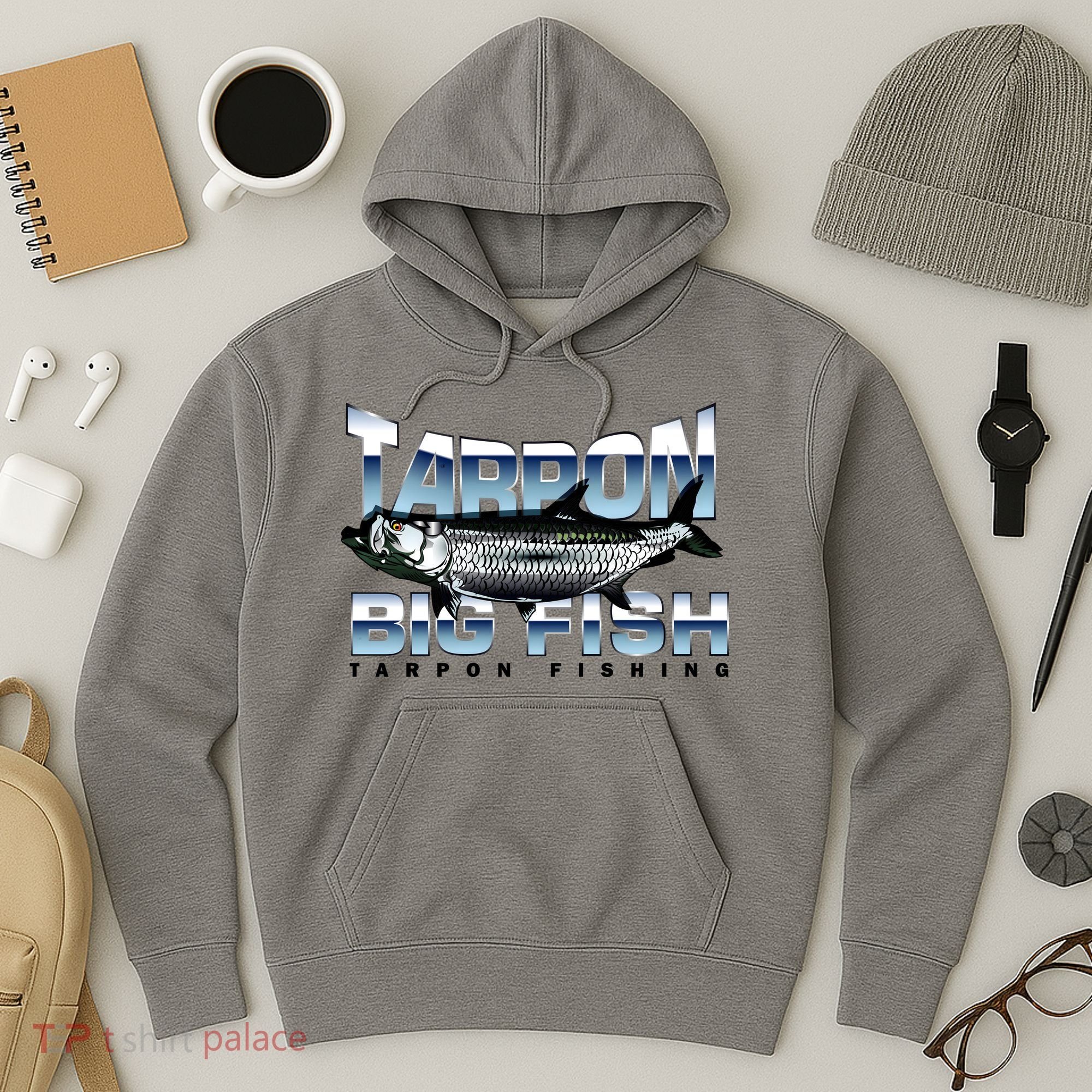 Tarpon Fishing Big Fish Hoodie