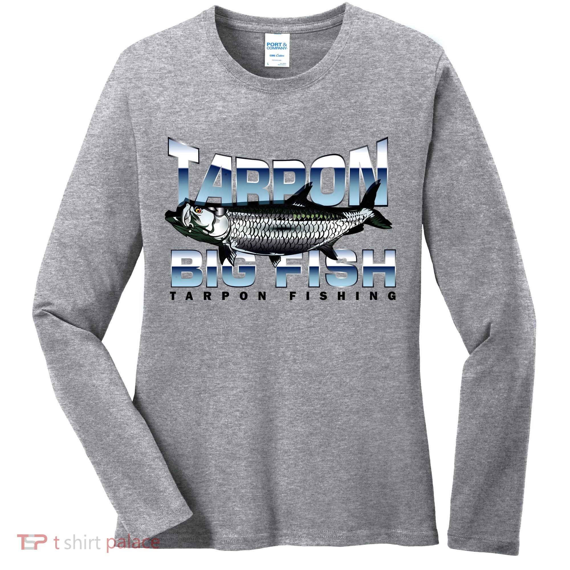 Tarpon Fishing Big Fish Women's Long Sleeve Shirt