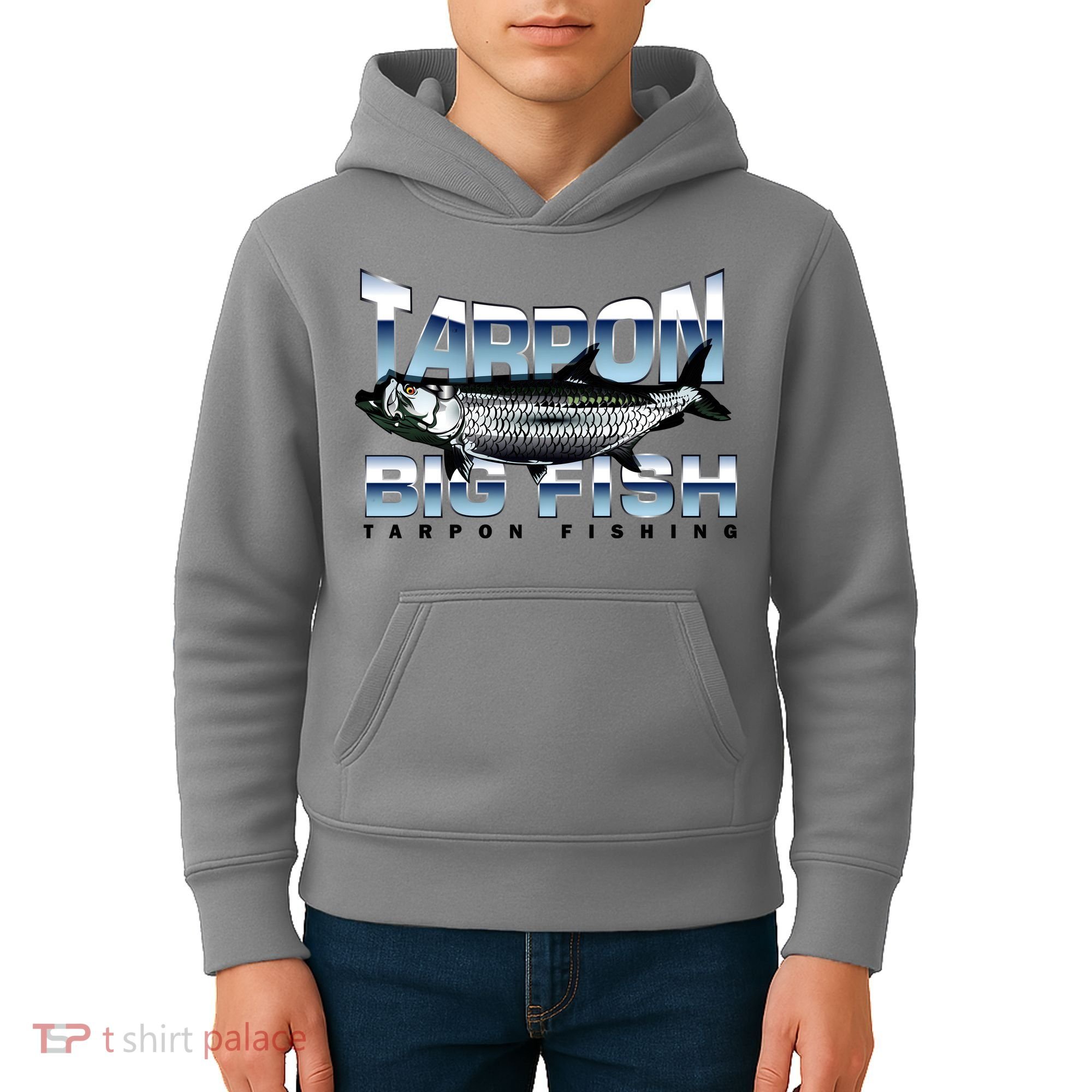 Tarpon Fishing Big Fish Kids Hoodie