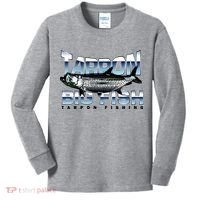 Tarpon Fishing Big Fish Kids Long Sleeve Shirt thumb 0