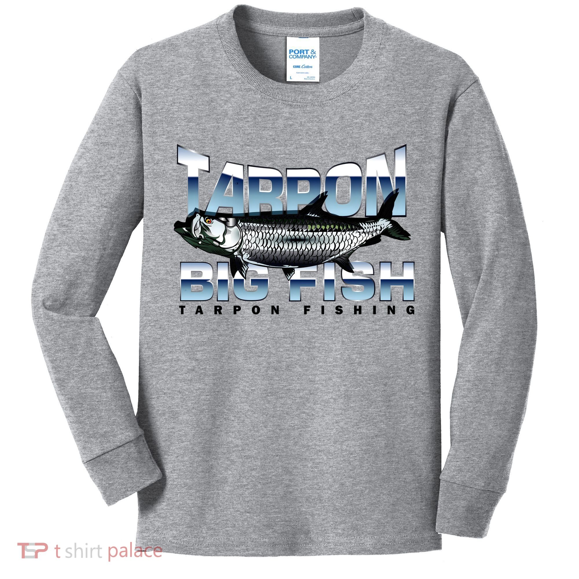 Tarpon Fishing Big Fish Kids Long Sleeve Shirt