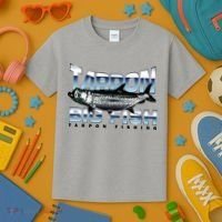 Tarpon Fishing Big Fish Kids T-Shirt thumb 3