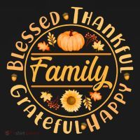 Thanksgiving Family Blessed Thankful Grateful Happy Emblem Toddler Hoodie thumb 2