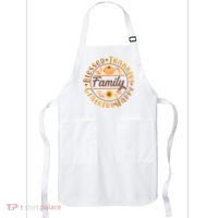 Thanksgiving Family Blessed Thankful Grateful Happy Emblem Apron thumb 0