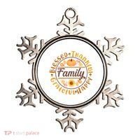 Thanksgiving Family Blessed Thankful Grateful Happy Emblem Ornament thumb 0
