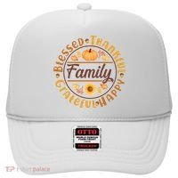 Thanksgiving Family Blessed Thankful Grateful Happy Emblem Hat thumb 0