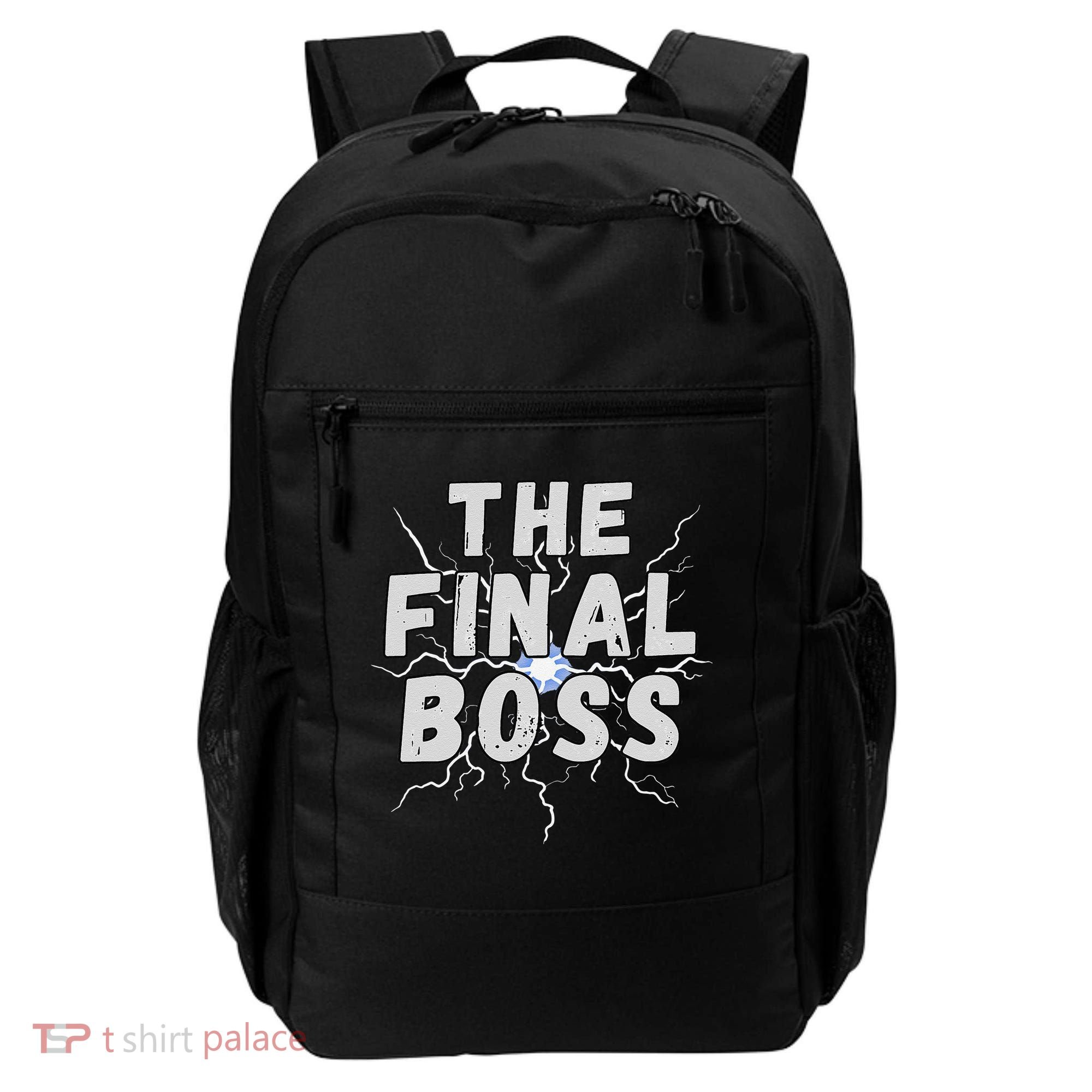 The Final Boss Rock Lightning Wrestling Rock Final Boss Backpack