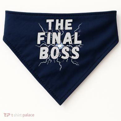 The Final Boss Rock Lightning Wrestling Rock Final Boss USA-Made Doggie Bandana