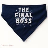The Final Boss Rock Lightning Wrestling Rock Final Boss USA-Made Doggie Bandana thumb 0