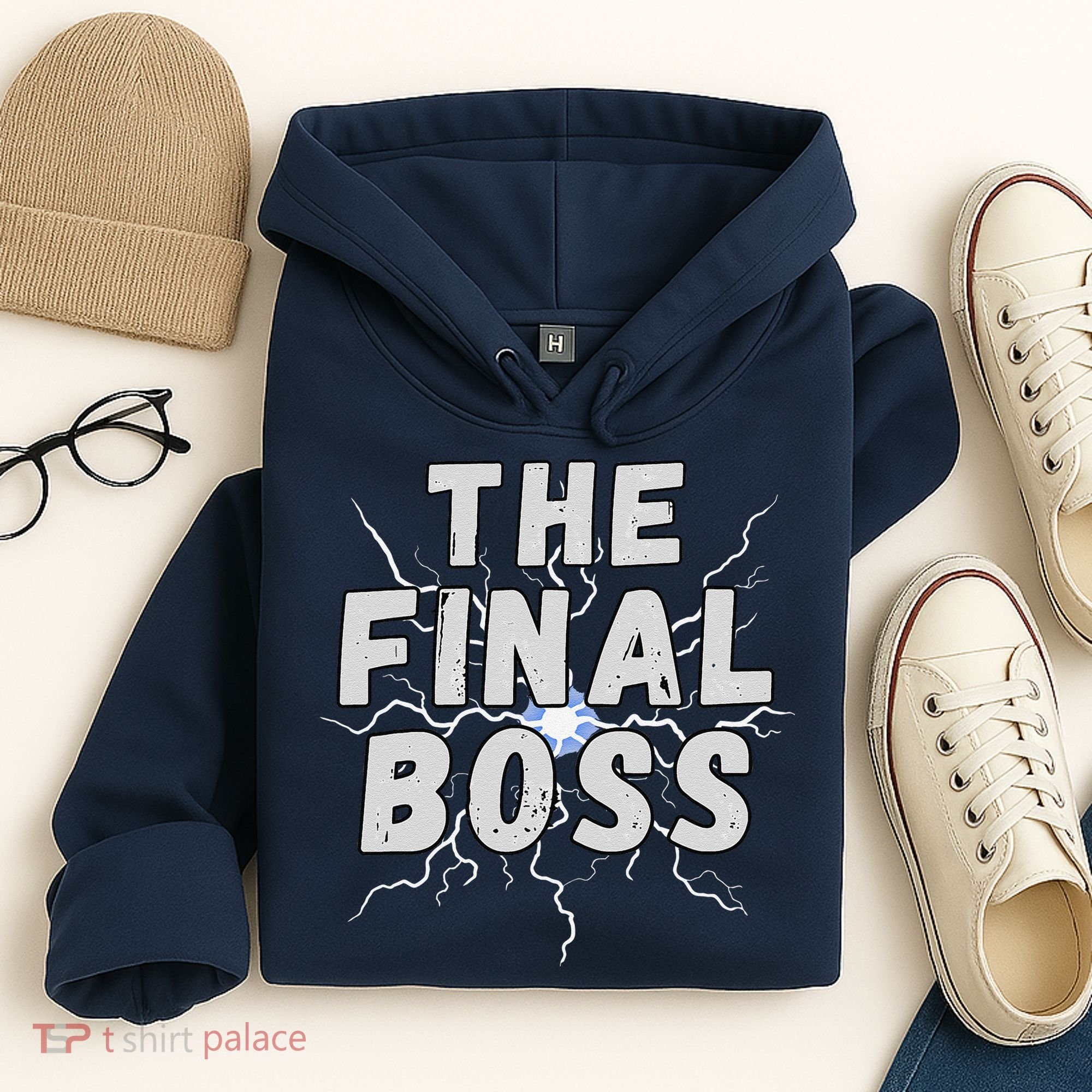 The Final Boss Rock Lightning Wrestling Rock Final Boss Hoodie
