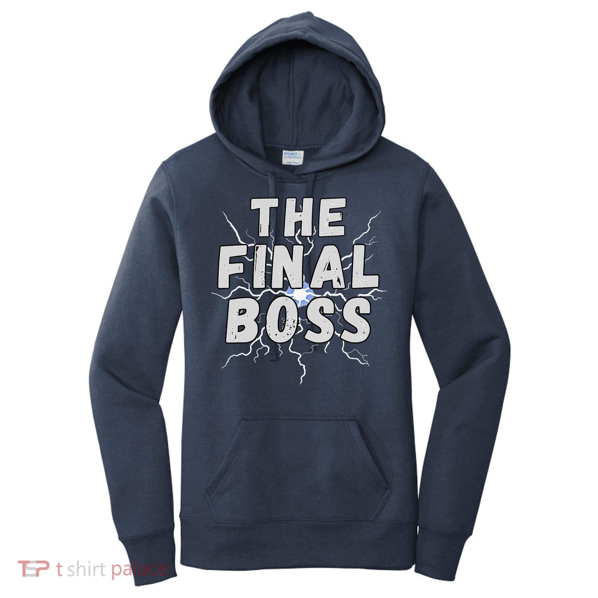The Final Boss Rock Lightning Wrestling Rock Final Boss Women's Hoodie