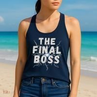 The Final Boss Rock Lightning Wrestling Rock Final Boss Women's Tank Top thumb 2