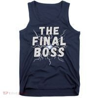 The Final Boss Rock Lightning Wrestling Rock Final Boss Tank Top thumb 0