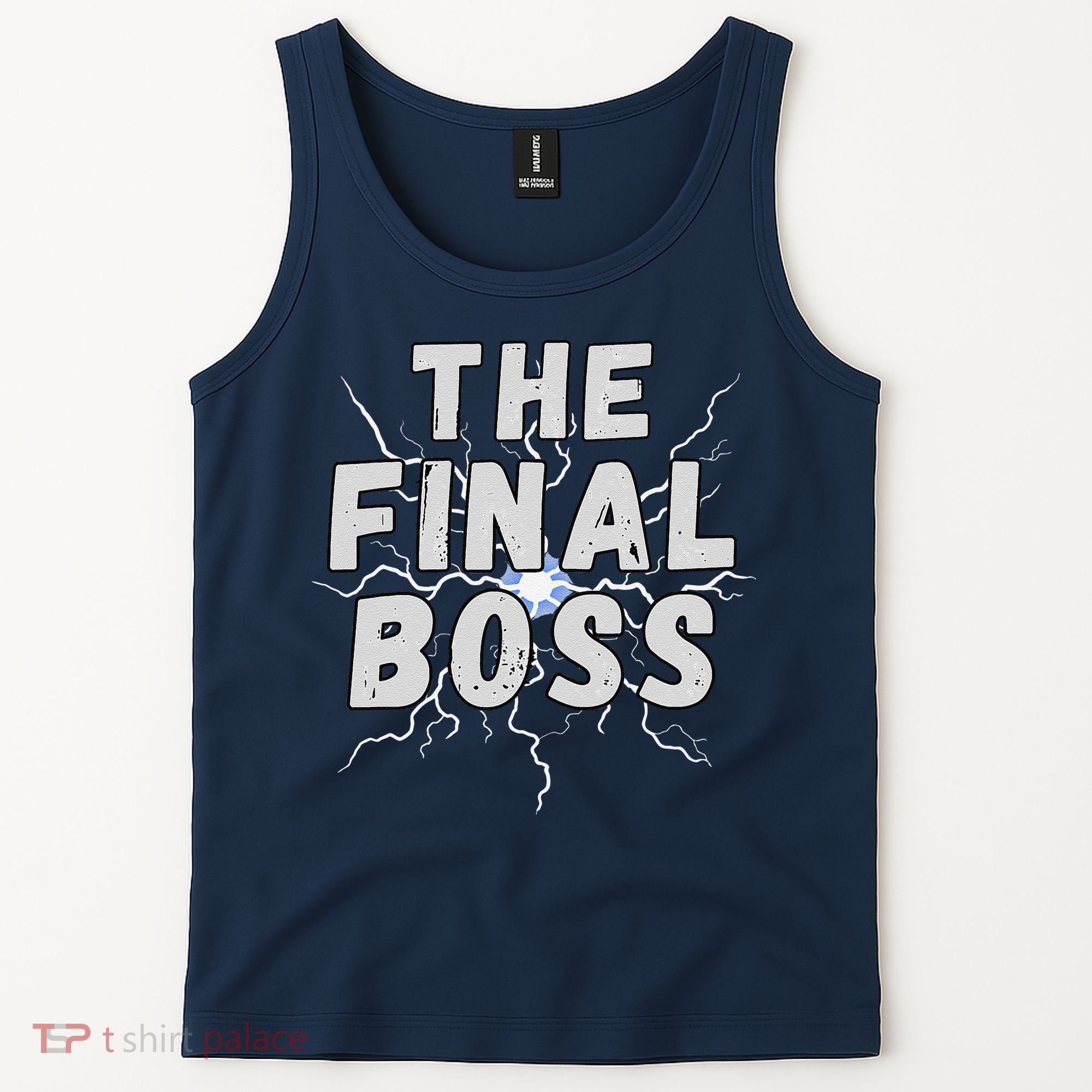 The Final Boss Rock Lightning Wrestling Rock Final Boss Tank Top