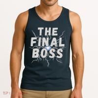 The Final Boss Rock Lightning Wrestling Rock Final Boss Tank Top thumb 3