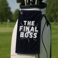 The Final Boss Rock Lightning Wrestling Rock Final Boss Golf Towel thumb 2