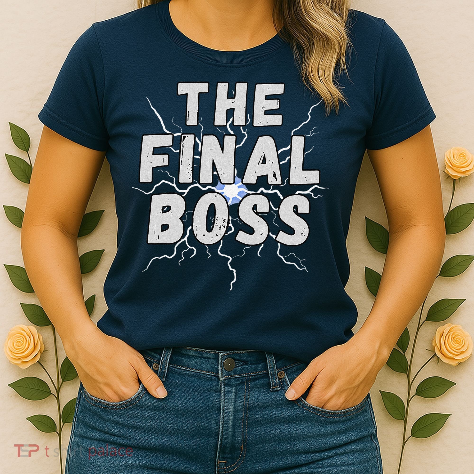 The Final Boss Rock Lightning Wrestling Rock Final Boss Women's T-Shirt