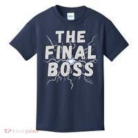 The Final Boss Rock Lightning Wrestling Rock Final Boss Kids T-Shirt thumb 0