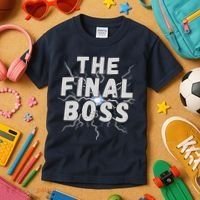 The Final Boss Rock Lightning Wrestling Rock Final Boss Kids T-Shirt thumb 3