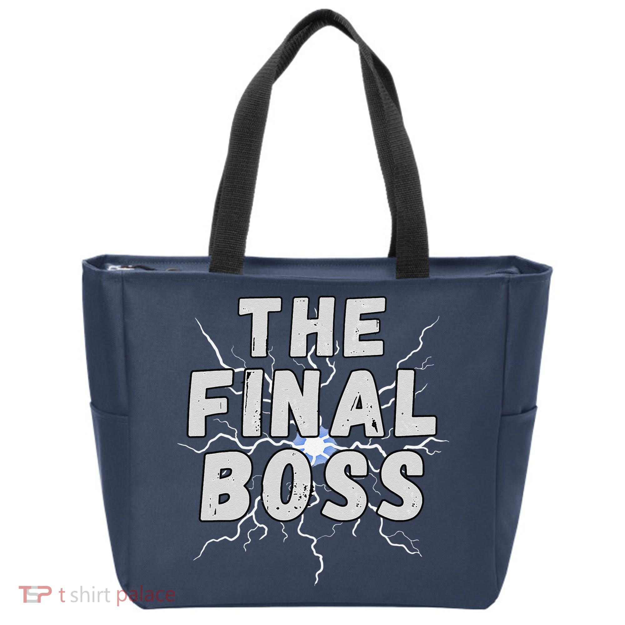 The Final Boss Rock Lightning Wrestling Rock Final Boss Tote Bag