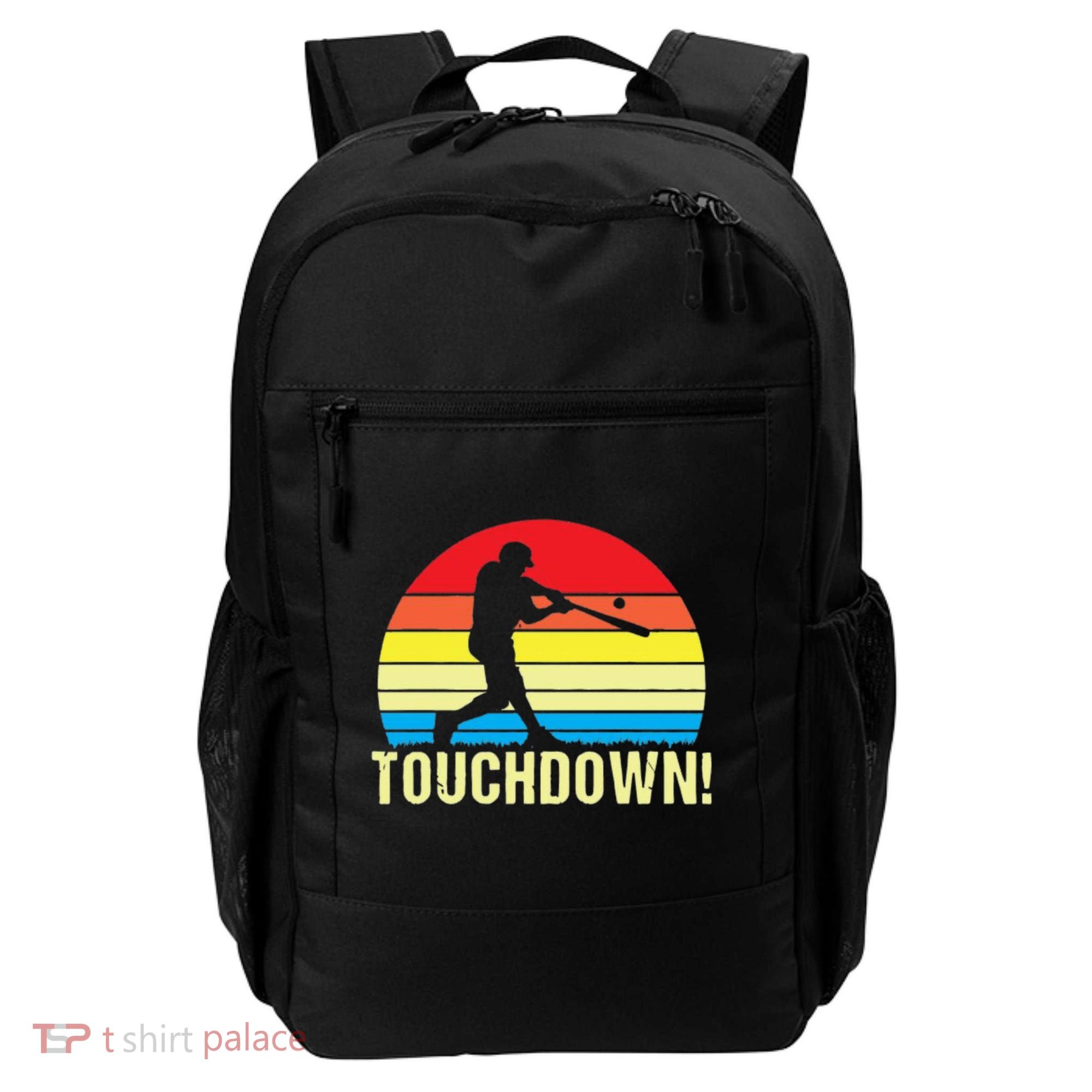 Touchdown!gift Funny Baseball Touchdown Teegift Great For Games Gift Backpack