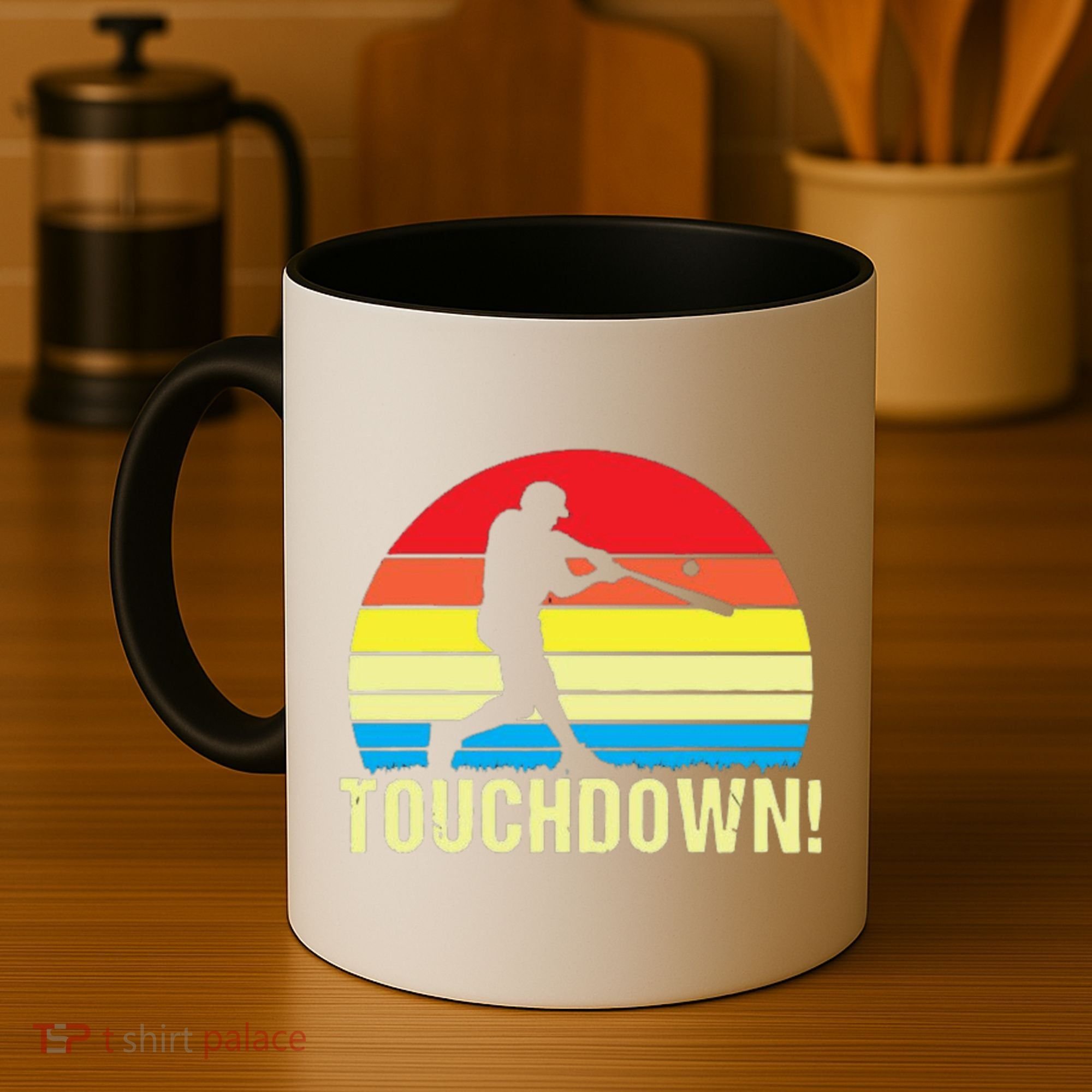 Touchdown!gift Funny Baseball Touchdown Teegift Great For Games Gift Coffee Mug