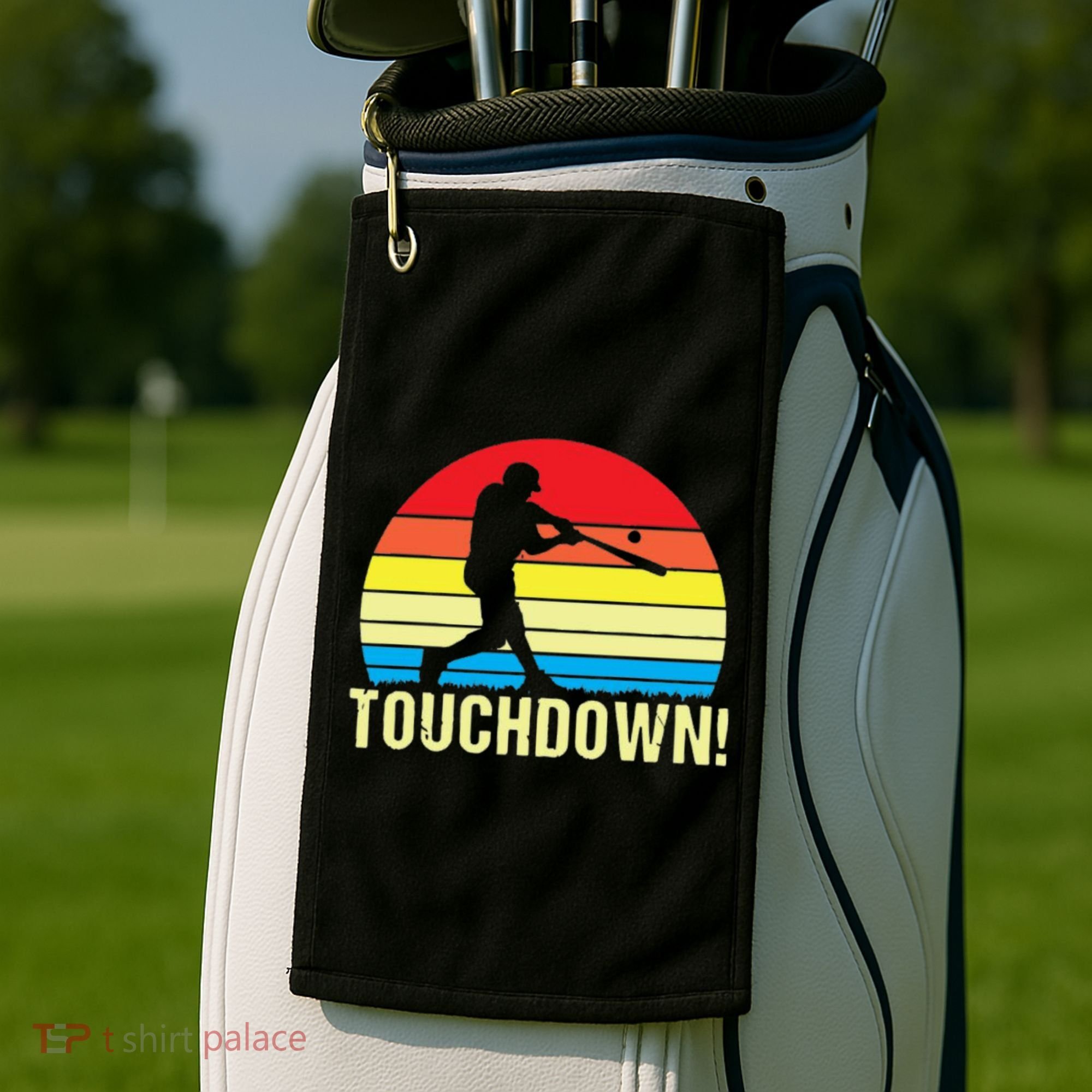 Touchdown!gift Funny Baseball Touchdown Teegift Great For Games Gift Golf Towel