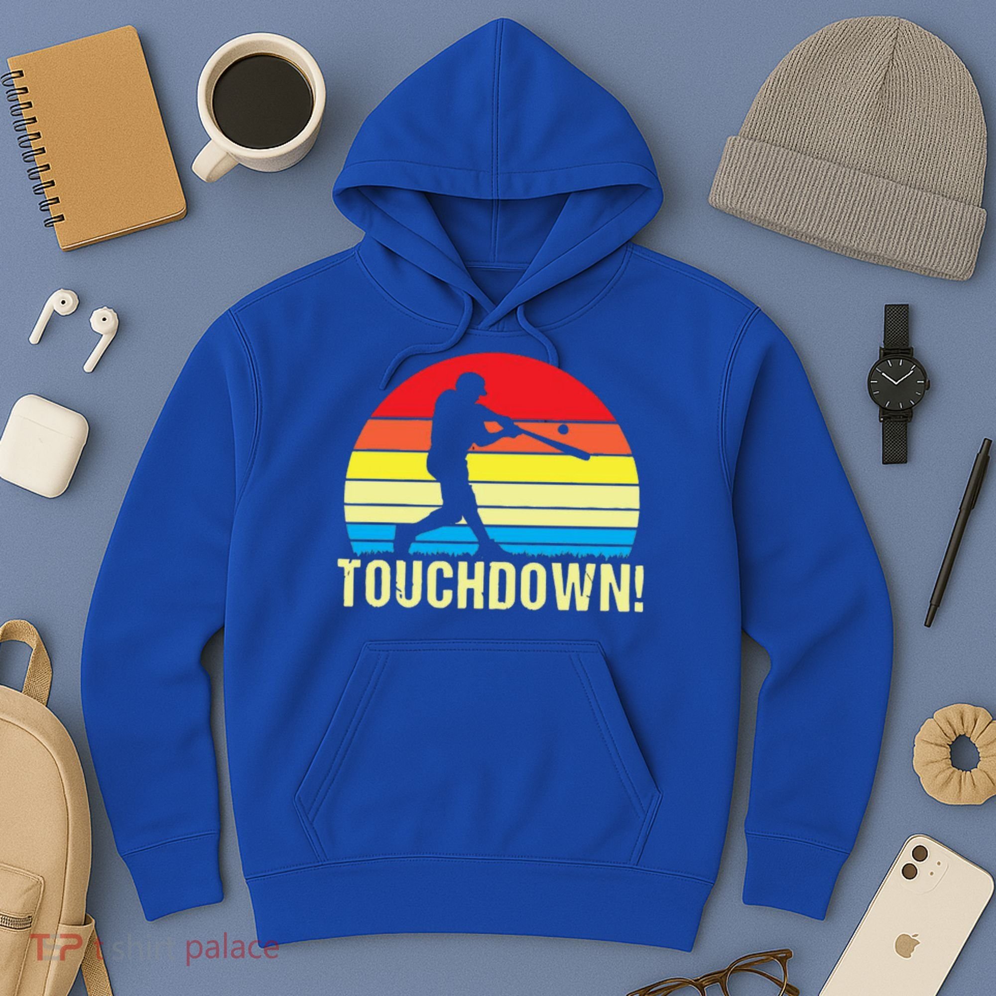 Touchdown!gift Funny Baseball Touchdown Teegift Great For Games Gift Hoodie