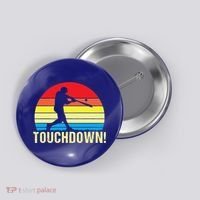 Touchdown!gift Funny Baseball Touchdown Teegift Great For Games Gift Button thumb 0